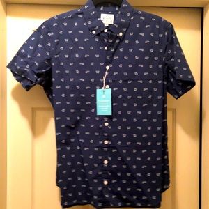 Kirrin Finch Print Short Sleeve Button Down